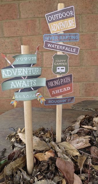 Alaska Themed Party Ideas, Alaska Party, Hiking Signs, Adventure Party Theme, Camping Theme Birthday, Adventure Party, Camping Theme Party, Camping Birthday Party, Adventure Theme