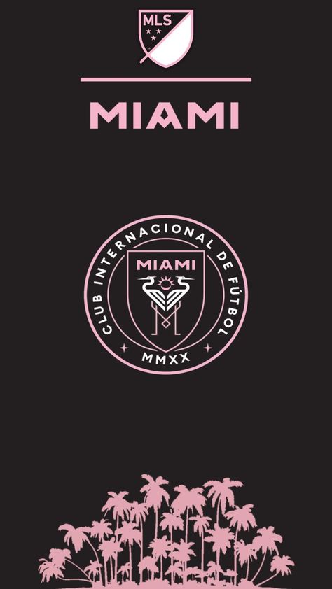 Inter Miami Logo Wallpaper, Messi Wallpaper Miami, Fifa 23 Wallpapers, Mls Wallpaper, Inter Miami Wallpaper, Inter Miami Logo, Lionel Messi Inter Miami, Messi Logo, Miami Wallpaper