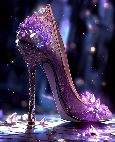 Cinderella Wedding Shoes, Fairy Heels, Decorative Shoes, Disney Princess Shoes, Fantasy Shoes, Whimsical Shoes, Clothes Drawing, Pretty Heels, Fairy Shoes