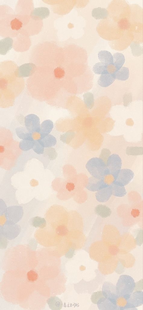 Flower Background Colorful, Subtle Flower Wallpaper, Pastel Flowers Background, Cute Wallpapers Floral, Hydrangea Phone Wallpaper, Summer Simple Wallpaper, Light Colored Wallpaper, Ipad Wallpaper Flowers, Cute Plain Backgrounds