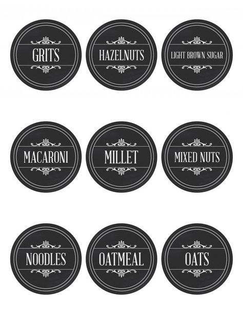 Free Vintage Labels, Farmhouse Printables Free, Farmhouse Pantry Labels, Free Farmhouse Printables, Farmhouse Printables, Decaf Tea, Bee Printables, Farmhouse Pantry, Kitchen Labels