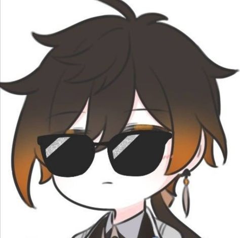 Zhongli Grandpa, Zhongli Aesthetic, Sunglasses Anime, Zhongli Fanart, Anime Pfp, Cute Profile Pictures, Cute Chibi, Lynx, I'm A Simp