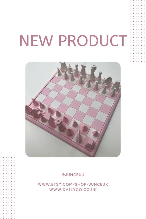 Pastel Chess Set, Pink Chess Set, Colorful Chess Board, Pink Chess Board, 3d Chess Set, Modern Chess Set, 3d Chess, Learn Chess, Chess Sets