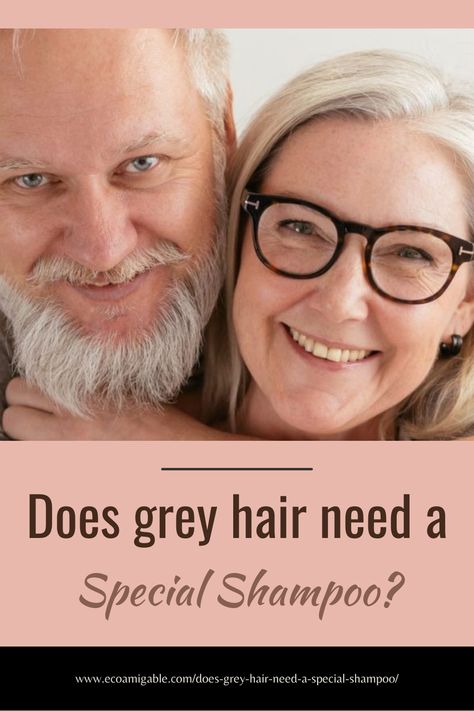 Silver grey hair