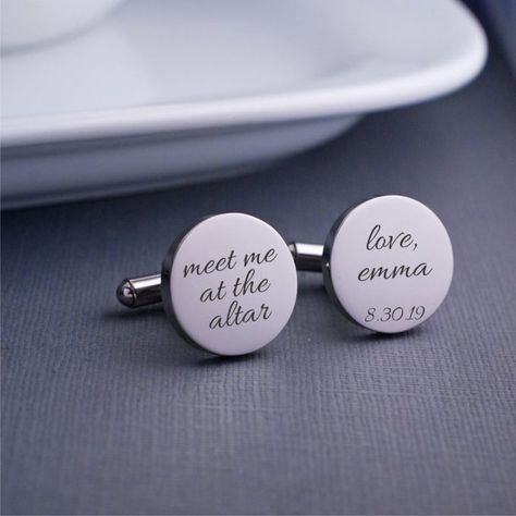 Custom Cuff Links, Rehearsal Dinner Gift, Baby Dress Wedding, Gift For Fiance, Engraved Cufflinks, Custom Cufflinks, Personalized Cufflinks, Gifts For Fiance, Future Wedding Plans