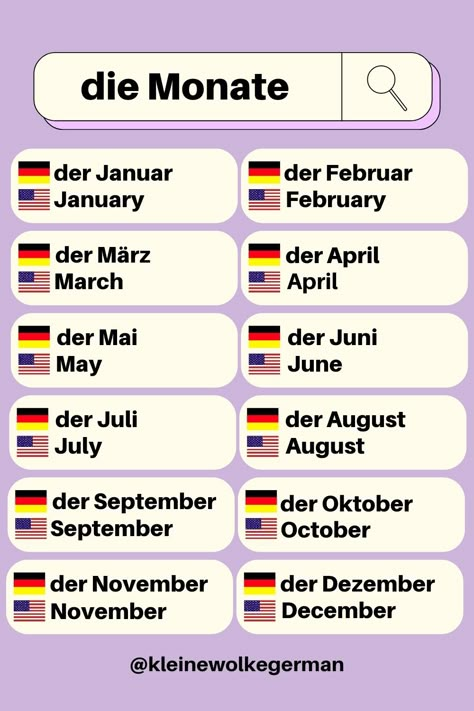 Die Monate: the months - aylar, Deutsch lernen, Learn German, German Vocabulary beginner, German Vocabulary Pictures, German Vocabulary List, Almanca Öğrenme ,Almanca kelime listesi, Almani , language, how to learn language, Alemán, Allemand, Tedesco Months In German, German Vocabulary List, German Verb Conjugation, Cute French Words, German Phrases Learning, German Vocabulary, Grammar Notes, Study German, German Study