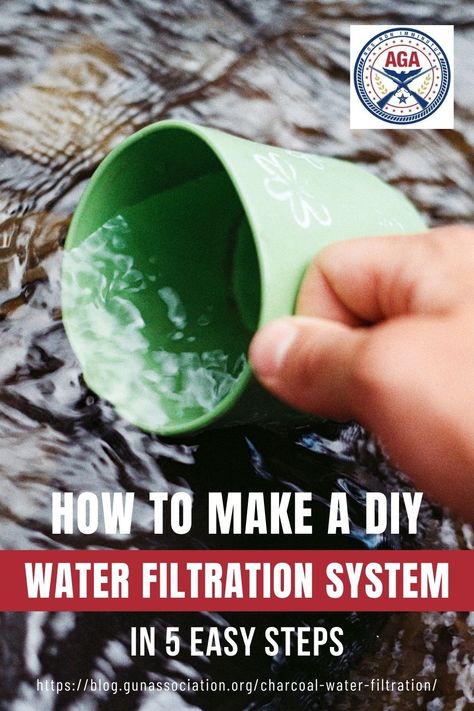 Water Filtration Diy, Water Filter Diy, Survival Preparedness, Water Survival, Home Water Filtration, Water Plumbing, Doomsday Survival, How To Make Water, Charcoal Water