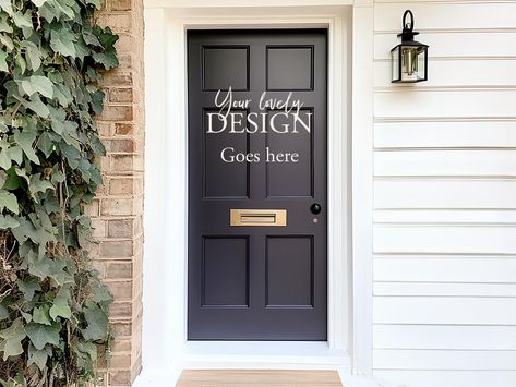 Front Door Mockup |Exterior Door Mockup |Wreath Mockup |Door Knocker Mockup | Vinyl Decal Mockup Door | Black Front Door | Entry Door Mockup Front Door Entry, Black Front Door, Black Front Doors, Photoshop Software, Door Black, Door Entry, Excited To See You, Love You Images, Front Entry Doors