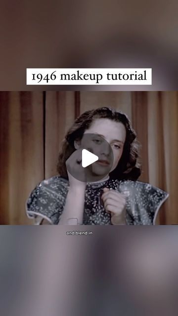 The History Source on Instagram: "A look back at make up routines in the 1940s. This instructional film from 1946 features Mary Stuyvesant, who was basically the 1940s equivalent of a famous make up influencer and artist. As a representative for the Ponds company, Mary appeared in a series of instructional films like these providing advice on skincare, makeup and other beauty tips.  #history #makeup #1940s #1950s #1940sfashion #makeuptutorial #vintagestyle #makeupartist #makeupideas #cosmetics #retro #glam #vintage #historylovers #historical" 1940s Eye Makeup, 1940 Makeup, 40s Makeup Tutorial, Makeup 40s, Vintage Makeup Tutorial, 1940’s Makeup, 1940s Makeup Tutorial, 1950’s Makeup, 1940's Makeup