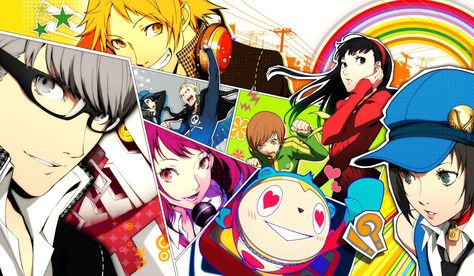 Dastanovich @ Sonic Colors & Yakuza: LaD on Twitter: "Promotional artwork for Persona 4 Golden and Persona 5… " Persona 4 Wallpaper, Persona 4 Manga, Persona 4 Golden, Rise Kujikawa, Yu Narukami, Golden Wallpaper, Shin Megami Tensei Persona, Persona 3, 4 Wallpaper