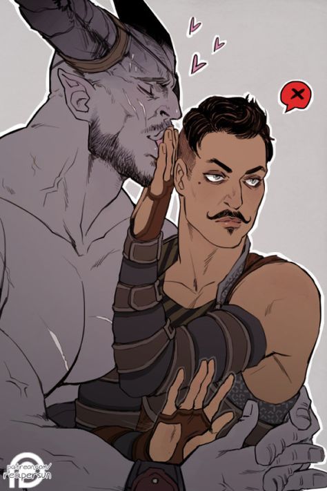 Reapersun Art, Dragon Age Iron Bull, Dragon Age Inquisition Dorian, Dragon Age Inquisition Solas, Dragon Age Dorian, Dragon Age 4, The Iron Bull, Dragon Age Funny, Dragon Age Romance