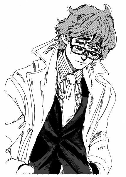 Man With Glasses Art, Glasses Reference, Yoiko Yokochou, Kaneoya Sachiko, 얼굴 드로잉, Anime Drawing, 가을 패션, Art Refs, Drawing Inspo