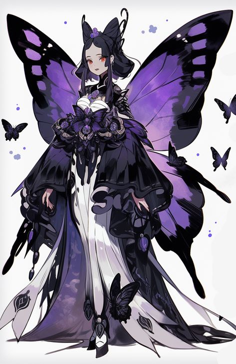 Butterfly Oc Art, Valkyrie Character Design, Fairy Oc Character Design, Butterfly Girl Art, Butterfly Character Design, Butterfly Oc, Butterfly Character, Butterfly Human, Butterfly Magic