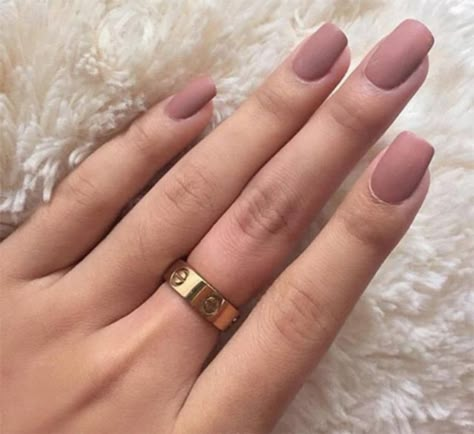 Top 10 Nail Trends to Try in 2019 | MomTrends Nail Simple, Stars Nails, Fresh Nails, Rose Gold Nails Design, Matte Pink Nails, Bday Nails, Mauve Nails, Nails Trend, Gold Nail Designs