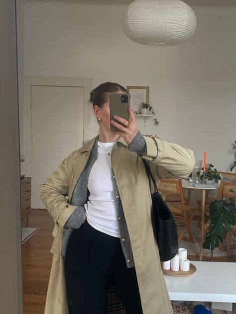 Smart Casual Aesthetic, Aw 23, Spring Trench, Sunday Outfit, Estilo Hippy, Outfit Autumn, Ootd Inspo, Hijabi Outfits Casual, February 3