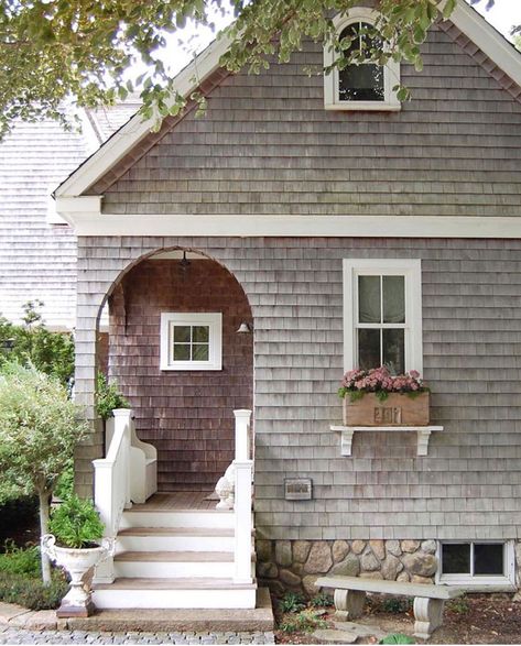 News 08.19.19 : Today’s Articles of Interest from Around the Internets Cape Cod House Exterior, Gray House, Shed Home, Cape Cod House, New England Homes, New England Style, Cottage Living, Shed Plans, Cozy Cottage