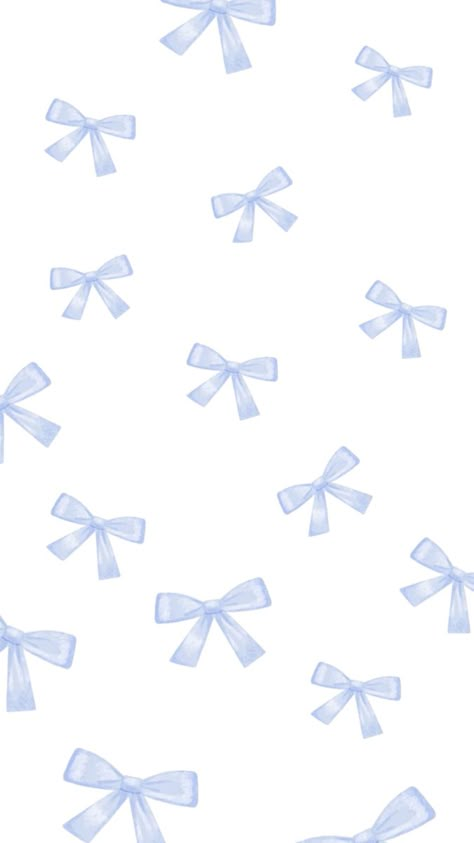 Light Blue Winter Aesthetic, Plain White Wallpaper, Summer Wallpaper Ideas, Blue Winter Aesthetic, Everyday Wallpaper, Fashion Wall Art Printables, Bow Wallpapers, Ribbon Wallpaper, Bow Wallpaper Iphone