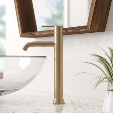 759-RB-DST,DST,CZ-DST Delta Trinsic Vessel Sink Bathroom Faucet with Diamond Seal Technology & Reviews | Wayfair Delta Trinsic, Contemporary Bathroom Sinks, Modern Sink, Vessel Faucets, Vessel Sink Faucet, Single Handle Bathroom Faucet, Vessel Bathroom Sink, Single Handle Kitchen Faucet, Single Hole Bathroom Faucet