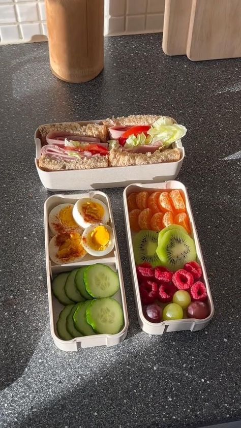 School Lunch Recipes, Meal Prep Snacks, Healthy Lunch Snacks, Easy Healthy Lunches, Healthy Food Inspiration, Work Lunches, Easy Healthy Meal Prep, Healthy Food Dishes, Healthy Lifestyle Food