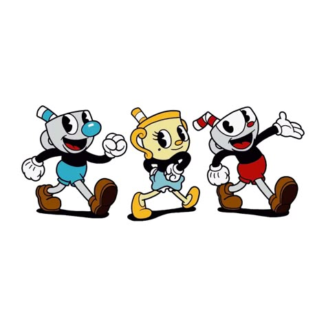 Mug Man Cuphead, Cuphead And Mugman Fanart, Cuphead Characters, Ms Chalice, Bedroom Art Painting, Cuphead And Mugman, Cuphead Art, Fun Video Games, Halo Master Chief