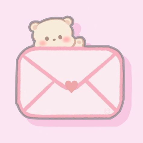 Pink Mail Icon, Kawaii Icons For Apps, Apps Kawaii, Vintage App Icons, Bear App, All Apps Icon, Vintage App, Camping Vintage, Kawaii App