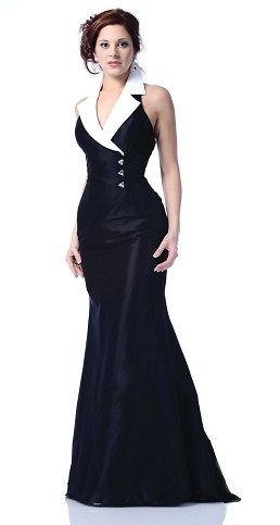 Tuxedo Dress Prom, Womens Tuxedo Dress, Black And White Evening Dresses, Black White Dress Formal, डिजाइनर कपड़े, Tux Dress, Johnathan Kayne, Black And White Tuxedo, Evening Gown Dresses