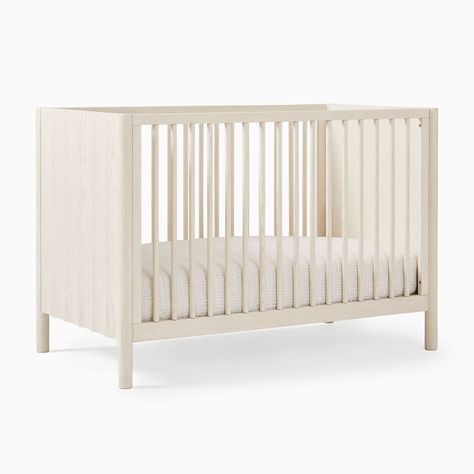 Sarah Sherman Samuel Scalloped Crib | West Elm Modern Baby Cribs, Crib Conversion Kit, Baby Cribs Convertible, Sarah Sherman Samuel, Modern Crib, West Elm Kids, Convertible Crib, Crib Mattress, Modern Baby