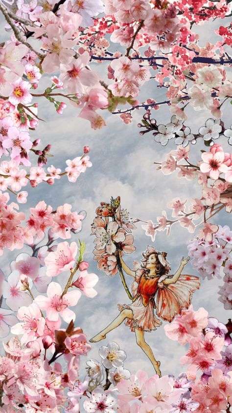 #cherryblossom #spring #fairy Fairy Wallpaper, Spring Fairy, Rainbow Magic, Apple Logo Wallpaper, Fairy Artwork, Fairy Aesthetic, Logo Wallpaper, Apple Logo, Spring Fling