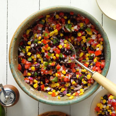 Corn and Black Bean Salad Rhododendron Oregon, Corn And Black Bean Salad, Summer Entrees, Corn And Black Bean, Amazing Salads, Black Bean Salad Recipe, Beans Beans, Bean Salad Recipe, Side Salads