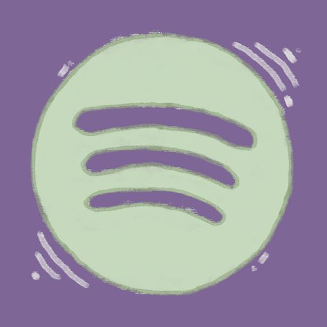 Green And Purple App Icons, Aesthetic Spotify Logo, Lavender Stuff, Purple Spotify, Spotify App Icon, Icon For Iphone, Aesthetic Lavender, Spotify Logo, Icon Colors