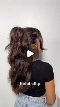 Half Up Half Down Hair With Clip, Half Up Half Down Tutorial, Half Up Half Down Hair Tutorial, Hairstyles Theme, Beauty Hacks Skincare, Hair Instagram, Hair Girls, Hair Flip