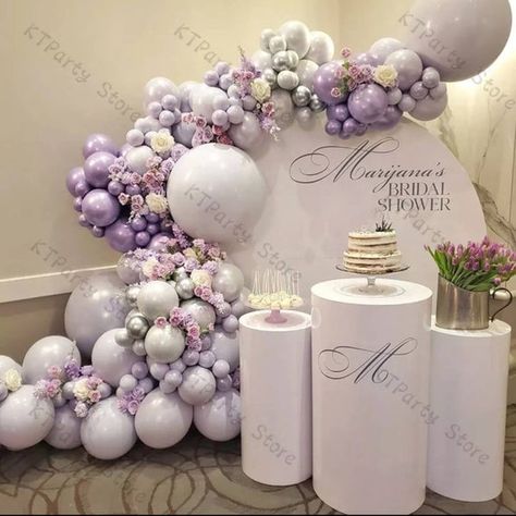 Lavender Balloons, Lilac Balloons, Purple Balloon, Garland Wedding Decor, Decoration Birthday Party, Ballon Party, Silver Balloon, Purple Balloons, Diy Balloon