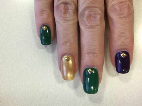 Mardi Gras nails 2016 Mardi Gras Nails, Nails 2016, Nail Manicure, Mardi Gras, Nail Ideas, Manicure, Nail Art, My Style, Nails