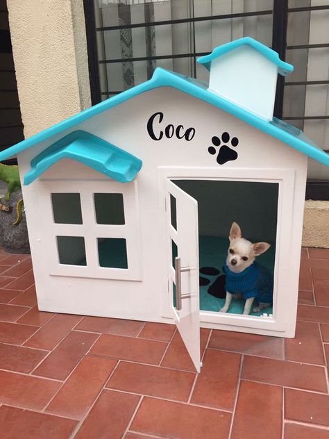 Casa de mascota en Fibra de Vidrio medidas 80 centímetros de frente por 70 centímetros de fondo por 70 de altura Sweet Home By Hector Osornio Casa de Diseño Bts Chibi Jungkook Cute, Puppy Cage, Cardboard Cat House, Pet Parade, Puppy House, Dog House Diy, Dog Bed Furniture, Dog Furniture, Play House