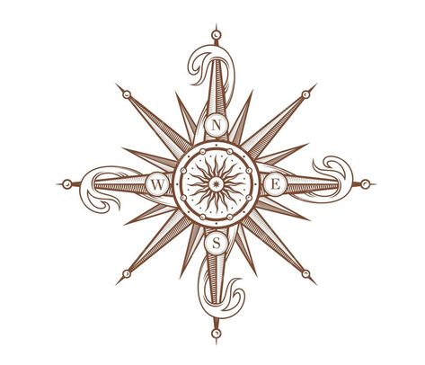 Wind Rose, Compass Design, Compass Rose, Silk Painting, Compass, Premium Vector, Graphic Resources, Dj, Ribbon