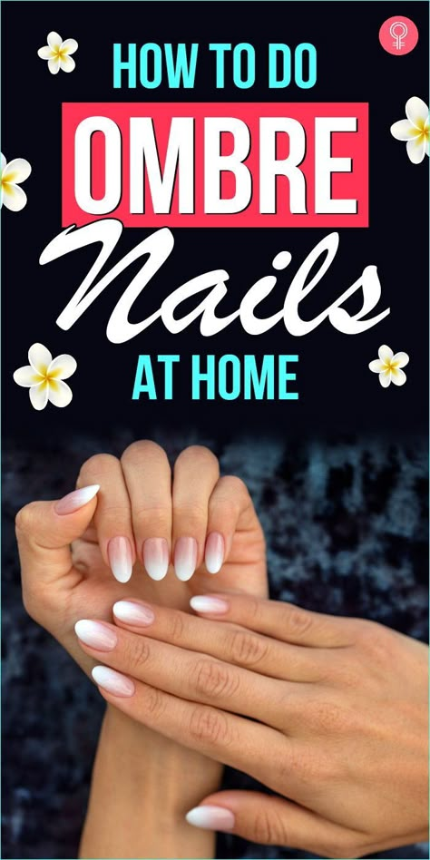 Diy Gel Nail Designs At Home Art Ideas, Builder Gel Nails Design Ombre, Diy Nails At Home Designs, Ombre Almond Short Nails, Home Nail Designs Easy, Gradient Nails Diy, How To Do A Gel Ombre, How To Do Pink And White Ombre Nails, Diy Nail Ombre