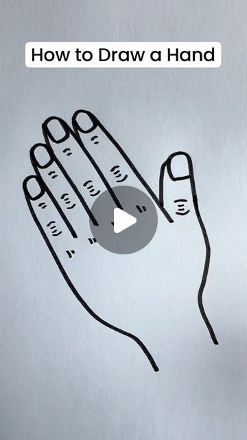 Simple and Easy Drawing Ideas on Instagram: "In this video, we will learn how to draw a simple hand with these easy steps. We will start by sketching the basic shapes to outline the palm and fingers, focusing on simplicity and ease. By using basic geometric shapes, we can quickly establish the structure of the hand. Next, we'll draw the fingers as basic lines, adding slight curves to represent natural finger positions. After that, we'll refine the shapes to make the fingers and palm look more cohesive. Finally, we'll add minimal details such as the thumb's position and a few lines to indicate knuckles. This straightforward approach will help you draw a simple, yet recognizable, hand with ease. Perfect for beginners and those looking for a quick drawing method. Join us and see how simple it How To Draw Hands Easy Step By Step, How To Draw A Hand Step By Step, How To Draw Hands Easy, How To Draw Hands Step By Step, How To Draw A Hand, Step By Step Drawing For Beginners, Hand Drawing Easy, Draw Hands Step By Step, Drawing Method