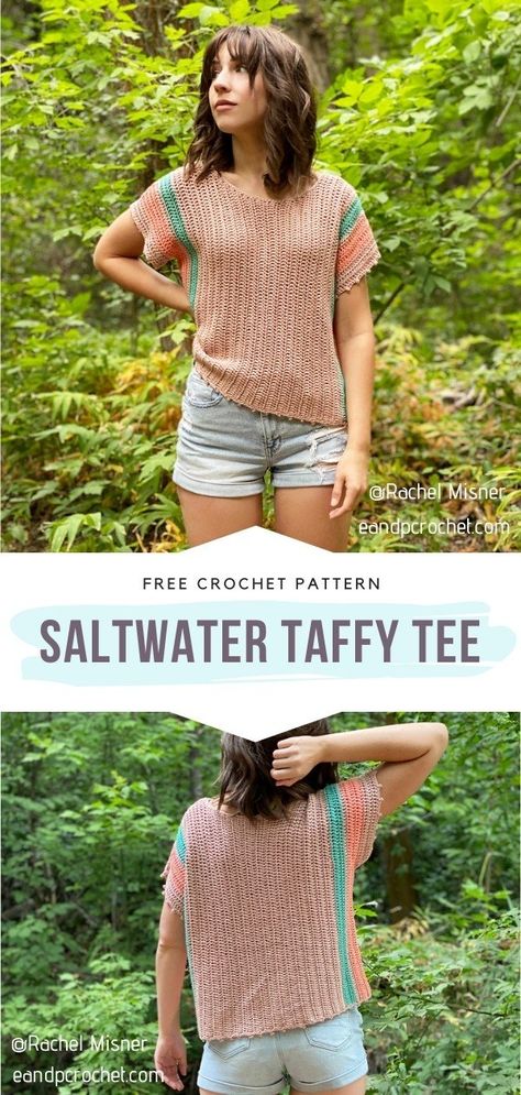 Crochet Projects To Sell, Summer Crochet Patterns, Crocheted Clothes, Crochet Wear, Crochet Tops Free Patterns, Crochet Summer Tops, Projects To Sell, Sweater Crochet, Beginner Crochet