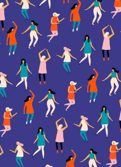 Dance party pattern! Arte Doodle, Conversational Prints, 카드 디자인, People Illustration, Pattern Illustration, Design Graphique, Illustration Vector, Textile Patterns, Surface Pattern Design