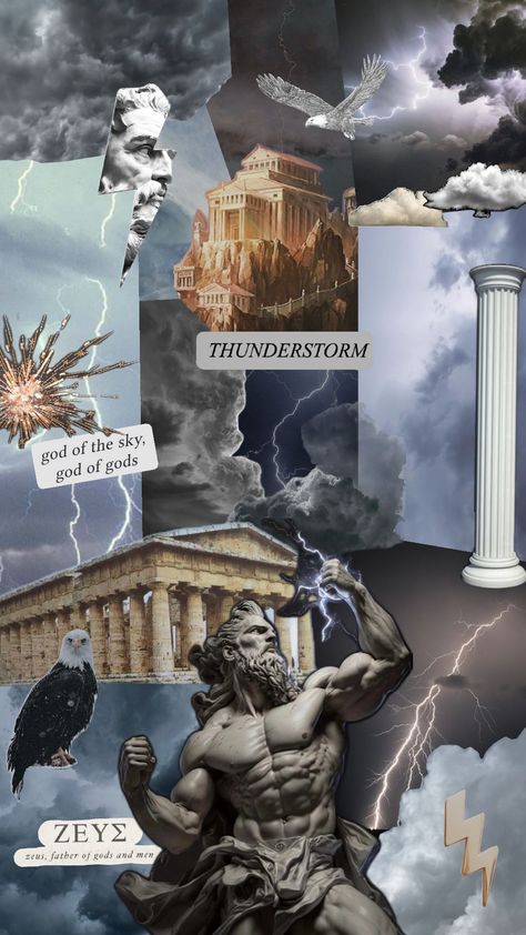 #zeus #percyjackson #pjo #godofthesky #greekgod Zeus Background, Heavenly Guided, Zeus Wallpaper, Greek Background, Zeus Cabin, Zeus Aesthetic, Aesthetic Greek, Zeus Jupiter, Zeus Children