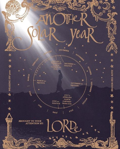 gabo ☀️ on Instagram: “According to this calendar, we might get an update or content release on March 20! 💐 What do you think it'll happen? 👀 -#lorde…” Lorde Poster, March Equinox, Jesus Prints, Sun And Earth, Dorm Posters, A Love Letter, March 20th, California Love, March 20