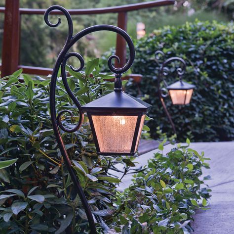 Looking to illuminate your yard? Check out these 5 landscape lighting tips before you start! #LiveBrilliantly #LandscapeLighting #YardLights #LandscapeLighting #YardIdeas Hanging Wall Lanterns, Outdoor Post Light, Lantern Head, Outdoor Path, Post Lanterns, Post Lighting, Yard Lights, Lantern Design, Backyard Lighting