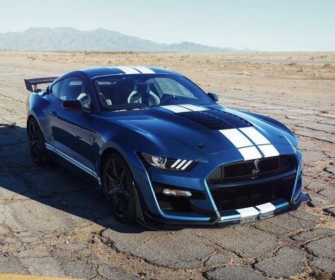 Shelby Mustang Gt500, Shelby Gt 500, Blue Mustang, New Mustang, Mustang Gt500, Ford Mustang Car, Aesthetic Cool, Ford Mustang Shelby Gt500, Dodge Challenger Srt