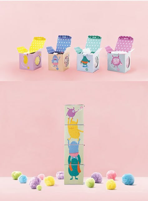 Kids Package Design, Graphic Designer Studio, Store Packaging, Interesting Packaging, Bubble Yum, Kids Packaging, Kids Package, 달력 디자인, Baby Products Packaging