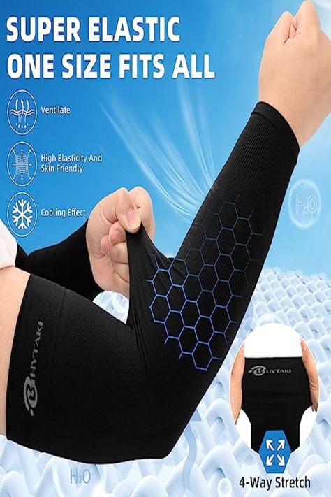 6 Pairs UV Sun Protection Arm Sleeves, UPF 50 Arm Compression Sleeves for Men Women Teenager, Tattoo Cover Up Cooling Arm Sleeves - Arm Shields for Outdoor, Baseball Football Gardening (3 Colors) Sleeves For Men, Compression Arm Sleeves, Compression Sleeves, Arm Sleeves, Mens Sleeve, Protector Solar, Outdoor Cycling, Cycling Workout, Fashion Toys