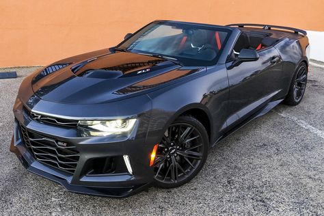 Mustang Car Aesthetic, Chevy Camaro Convertible, Chevy Camaro Zl1, Mustang Car, Camaro Convertible, Camaro Car, Chevrolet Camaro Zl1, Ford Mustang Car, Aesthetic Cool