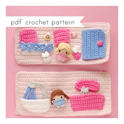 TheWanderingDeer - Etsy Portable Doll House, Fun Crochet Projects, Crochet Diy, Crochet Toys Patterns, Crochet Basics, Crochet Patterns Amigurumi, Crochet Dolls, Crochet Doll, Stuffed Toys Patterns