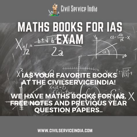 Adopt the best strategy and become successful. We have compiled for you a list of IAS books for Mathematics to help you. https://www.civilserviceindia.com/subject/Mathematics/suggested-reading.html #upscmotivation #UPSC #upscexam #upscpreparation #upscprelims #upscage #agelimit #agelimitupsc #IAS #upsc2021 #Letscrackupsc Ias Books, Previous Year Question Paper, Become Successful, Civil Service, Math Books, Question Paper, Previous Year, Book 1, Favorite Books