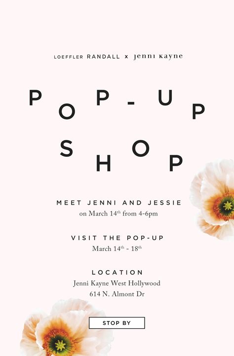 Business Launch Party, Pop Up Invitation, Kids Pop, Holiday Pops, Pop Up Market, Email Marketing Design, Pop Up Event, Event Flyer, Loeffler Randall