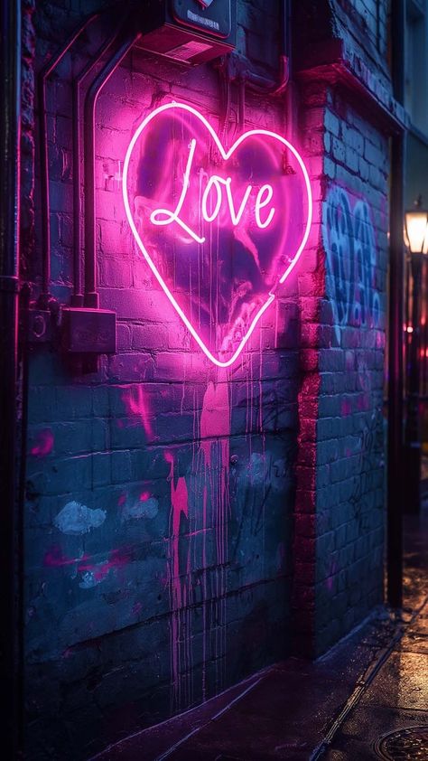 Love iPhone Wallpaper Neon Street Wallpaper, Love Iphone Wallpaper, Neon Love Wallpaper, Neon City Wallpaper, Neon Pink And Purple Aesthetic Wallpaper, Black Hd Wallpaper Iphone, Iphone Wallpaper Hd 4k, Iphone Wallpaper Hd, Neon Signs Quotes